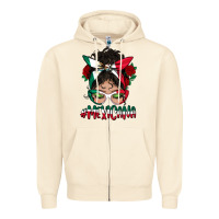 Sandshell mexicana messy bun mama Zipper Hoodie - BundleAndBundleShop
