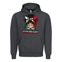 Smoke mexicana messy bun mama Zipper Hoodie - BundleAndBundleShop