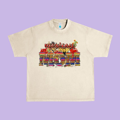 Mexican Mom Urban Heavy Tee Designed By Nancycooperartshop