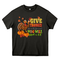 Asphalt give thanks for a little and you will find a lot Heavy Core Tee - MaliasSmallBusiness