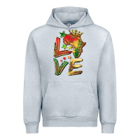 Heather Grey juneteenth love Urban Hoodie - BarkalooDesign