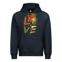 Navy juneteenth love Urban Hoodie - BarkalooDesign