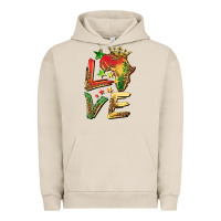 Pigment French Oak juneteenth love Urban Hoodie - BarkalooDesign