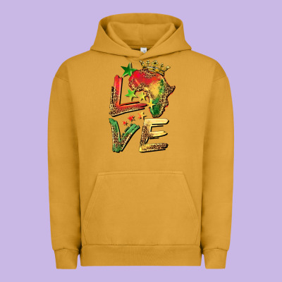 Juneteenth Love Urban Hoodie Designed By Barkaloodesign
