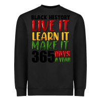 Black black history live it Heavyweight Sweatshirt - FaDigitalArtStudio