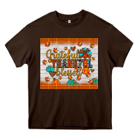 Chocolate Brown grateful thankful blessed Heavy Core Tee - JahusDesignShop
