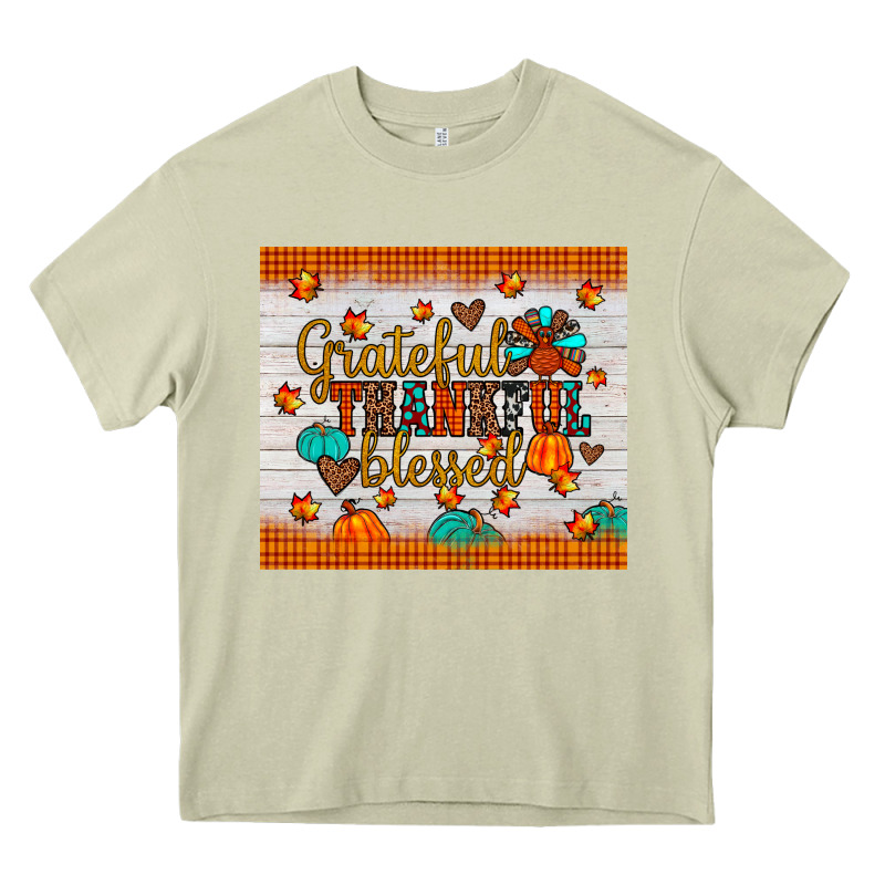 Grateful Thankful Blessed Heavy Core Tee by JahusDesignShop | Teevron