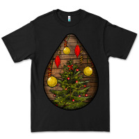 Black christmas  teardrop Premium Tee - BundleAndBundleShop