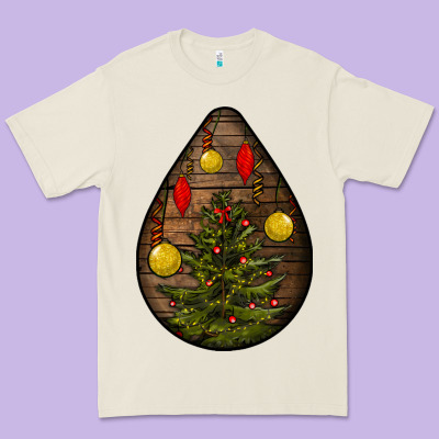 Christmas  Teardrop Premium Tee Designed By Bundleandbundleshop