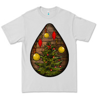 Dove Grey christmas  teardrop Premium Tee - BundleAndBundleShop