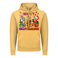 Vintage Mustard happy hallothanksmas coffee cups Vintage Hoodie - texasbilliewilder