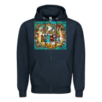 Navy blessed nurse tumbler Zipper Hoodie - BundleAndBundleShop