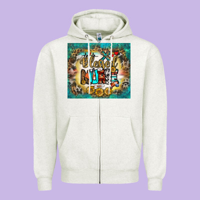Blessed Nurse Tumbler Zipper Hoodie Designed By Bundleandbundleshop