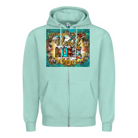 Seafoam blessed nurse tumbler Zipper Hoodie - BundleAndBundleShop
