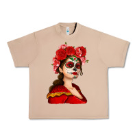 Burro Sugar skull girl Urban Heavy Tee - NancyCooperArtShop