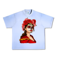 Grape Ice Sugar skull girl Urban Heavy Tee - NancyCooperArtShop