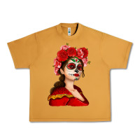 Peanut Butter Sugar skull girl Urban Heavy Tee - NancyCooperArtShop