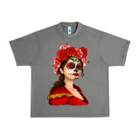 Tornado Sugar skull girl Urban Heavy Tee - NancyCooperArtShop
