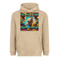 Mushroom Haflinger Horse Aztec Heavyweight Hoodie - LillyAllenDesigns