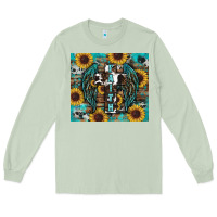 Matcha western faith sunflower's Long Sleeve Tee - RanaPortraitStore