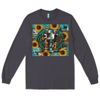 Smoke western faith sunflower's Long Sleeve Tee - RanaPortraitStore