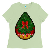 Matcha christmas teardrop Ladies Tee - BundleAndBundleShop