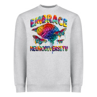 Embrace Neurodiversity Autism Heavyweight Sweatshirt | Teevron