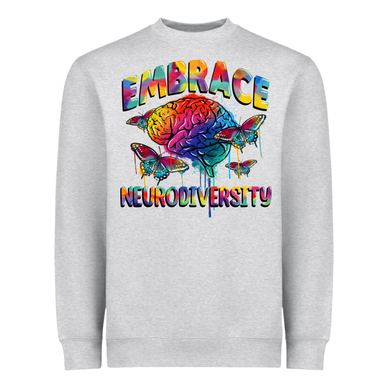 Embrace Neurodiversity Autism Heavyweight Sweatshirt by FaDigitalArtStudio | Teevron