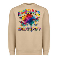 Mushroom Embrace neurodiversity Autism Heavyweight Sweatshirt - FaDigitalArtStudio