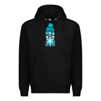 Black winter gnome with snowflake Premium Hoodie - BundleAndBundleShop