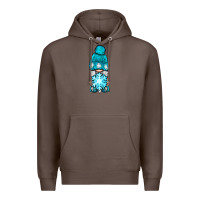 Coffee winter gnome with snowflake Premium Hoodie - BundleAndBundleShop