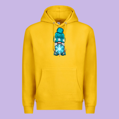 Winter Gnome With Snowflake Premium Hoodie Designed By Bundleandbundleshop