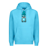 Ocean Blue winter gnome with snowflake Premium Hoodie - BundleAndBundleShop