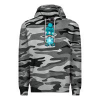 Slate Camo winter gnome with snowflake Premium Hoodie - BundleAndBundleShop