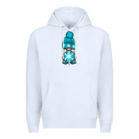 White winter gnome with snowflake Premium Hoodie - BundleAndBundleShop