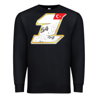 Black toprak razgatlioglu race number 1 2022 white Premium Sweatshirt - tuanDangUi