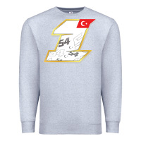 Heather Grey toprak razgatlioglu race number 1 2022 white Premium Sweatshirt - tuanDangUi