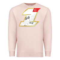 Pale Pink toprak razgatlioglu race number 1 2022 white Premium Sweatshirt - tuanDangUi