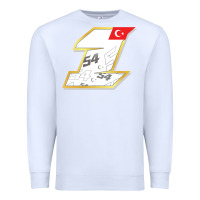 White toprak razgatlioglu race number 1 2022 white Premium Sweatshirt - tuanDangUi
