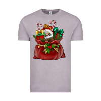 Vintage Zinc Chrismas Santa claus bag Vintage Tee - NancyCooperArtShop