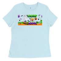 Baby Blue creep it real libbey glass Ladies Tee - BundleAndBundleShop