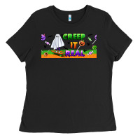 Black creep it real libbey glass Ladies Tee - BundleAndBundleShop