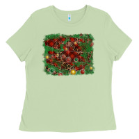 Matcha christmas background Ladies Tee - RanaPortraitStore
