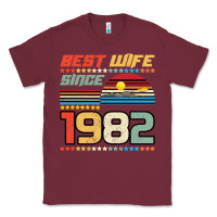 Burgundy Best Wife Since 1982 Classic Tee - Bettercallsaul