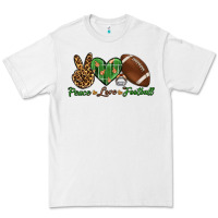 White peace love football Premium Tee - BundleAndBundleShop
