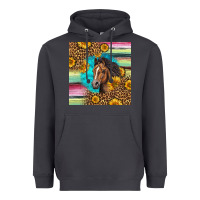 Smoke quarter horse aztec pattern Heavyweight Hoodie - LillyAllenDesigns