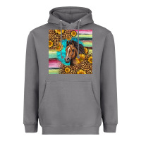 Storm quarter horse aztec pattern Heavyweight Hoodie - LillyAllenDesigns