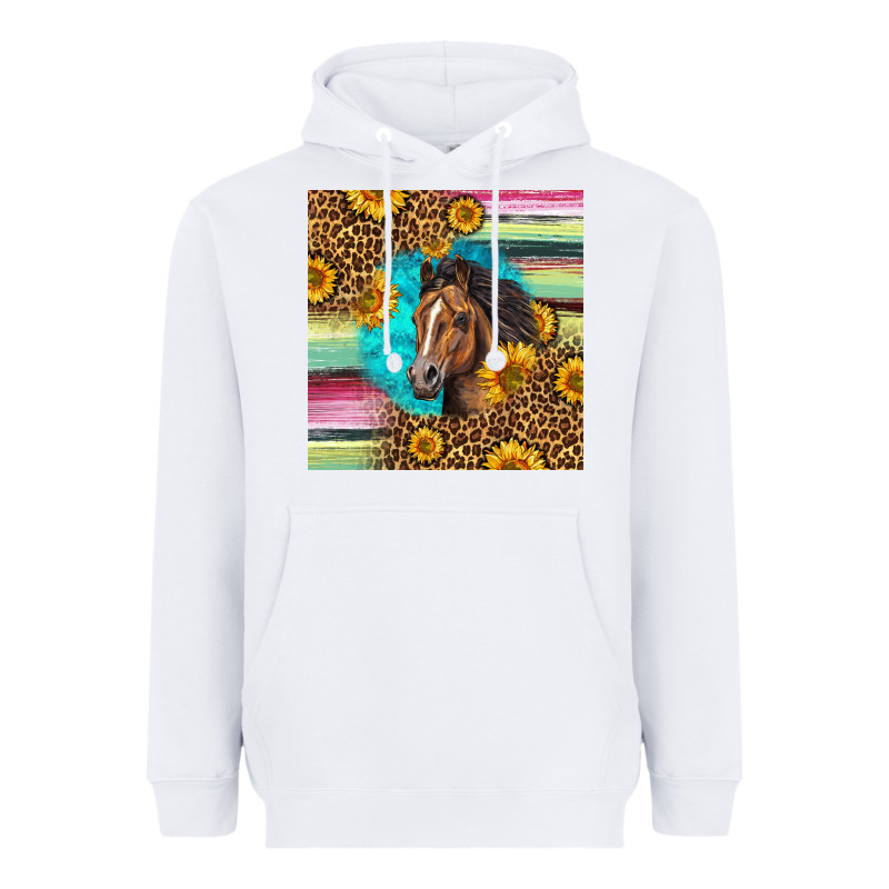 Quarter Horse Aztec Pattern Heavyweight Hoodie by LillyAllenDesigns | Teevron