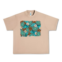 Burro Leopard and Turquoise Gemstone Background Urban Heavy Tee - texasbilliewilder