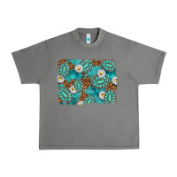 Tornado Leopard and Turquoise Gemstone Background Urban Heavy Tee - texasbilliewilder